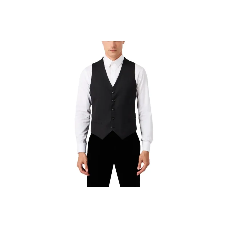 GIORGIO ARMANI Vests Men Black-1