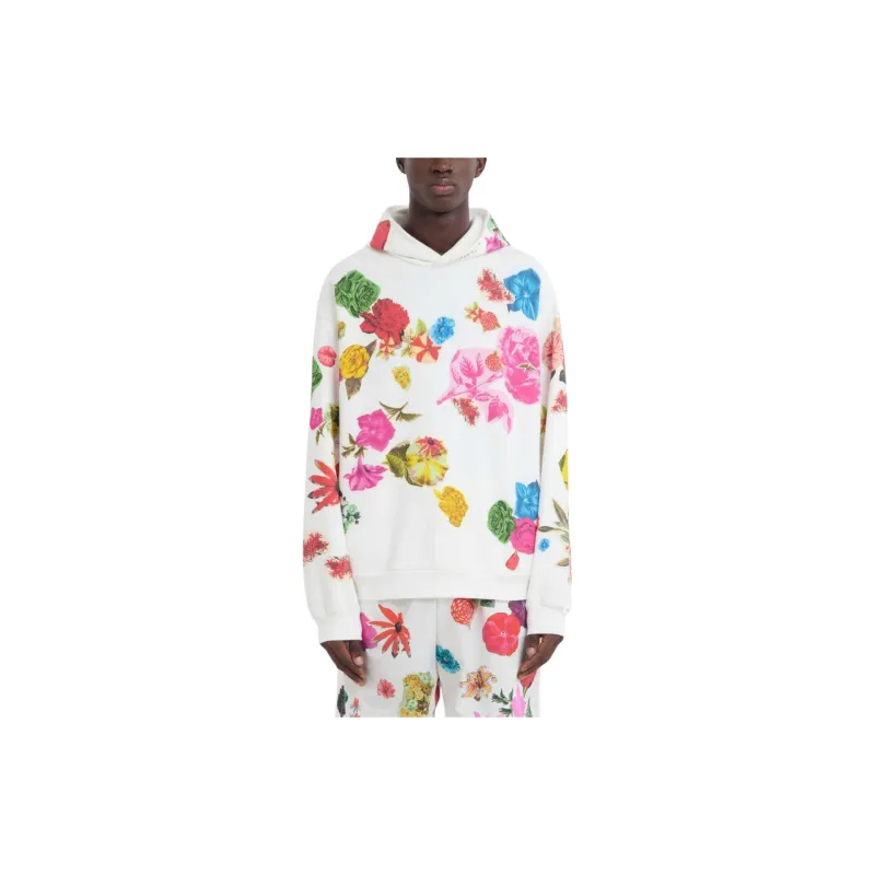 MARNI Floral print Cotton Hoodie-1