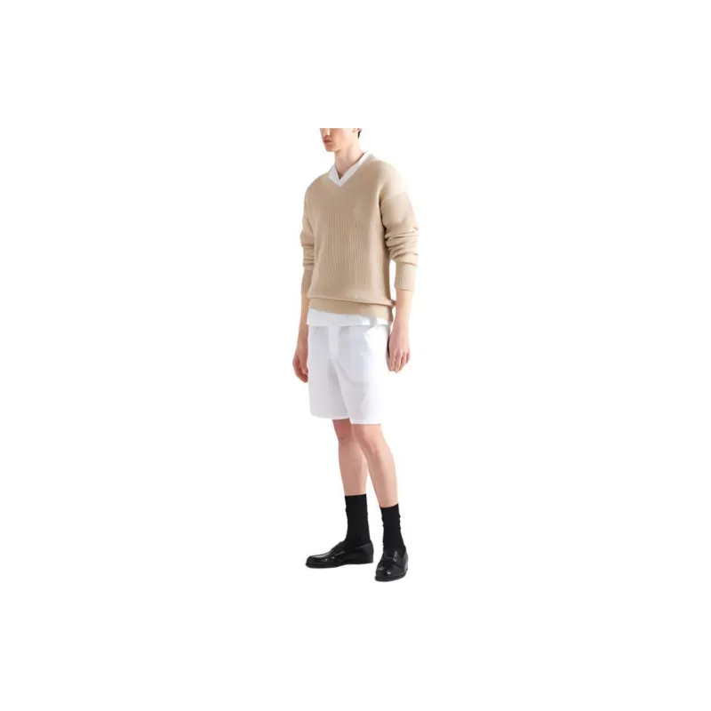 PRADA Poplin Bermuda Shorts-3