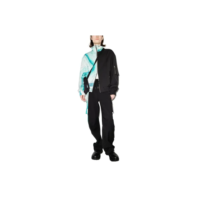 Feng Chen Wang Knitted Sweatpants Men Black-1