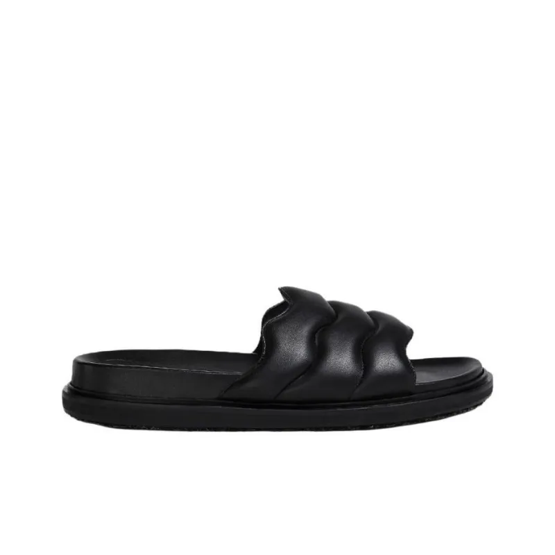 MARNI Zip Zag Padding Strap Slides-1