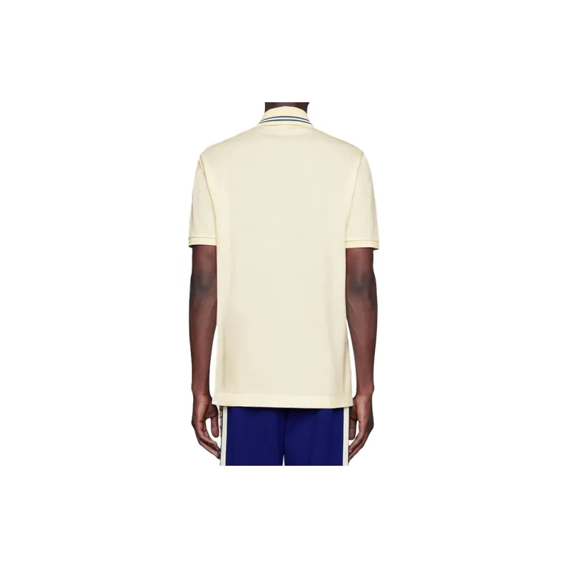GUCCI Symbols Embroidered Polo Shirt-2