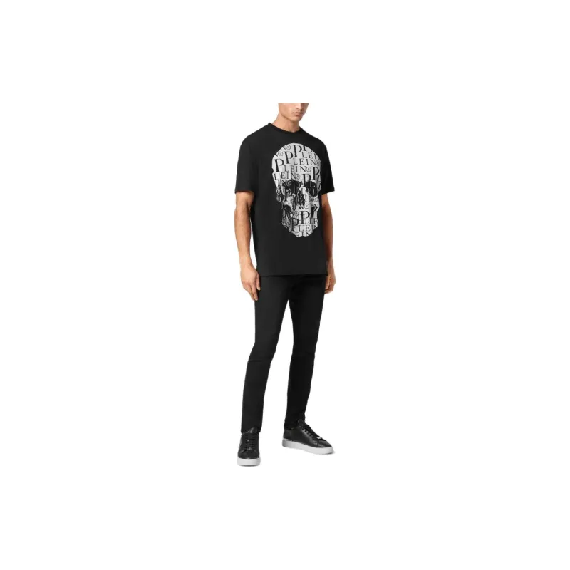 PHILIPP PLEIN Stones Skull T shirt-3