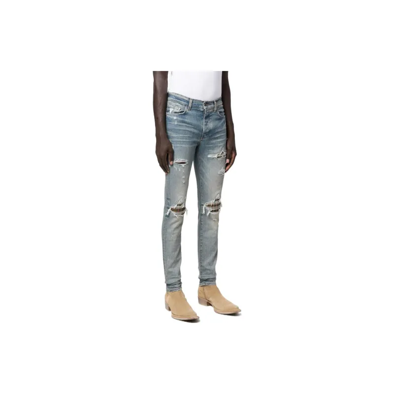 AMIRI MX1 Neon Plaid Jeans-1