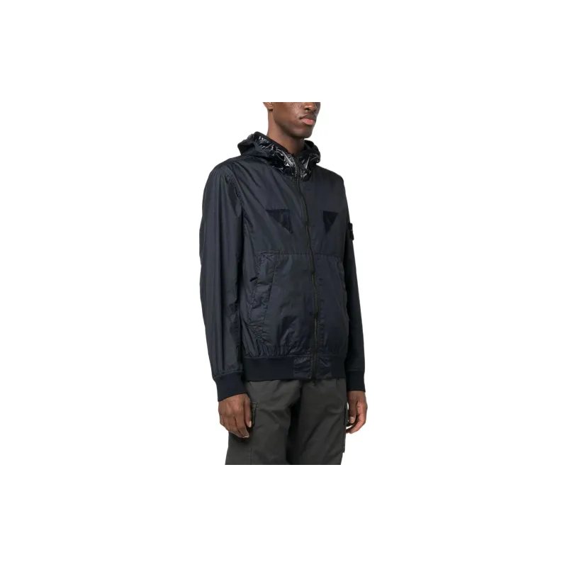 STONE ISLAND Compass Patch Zipped Hooded Jacket-3
