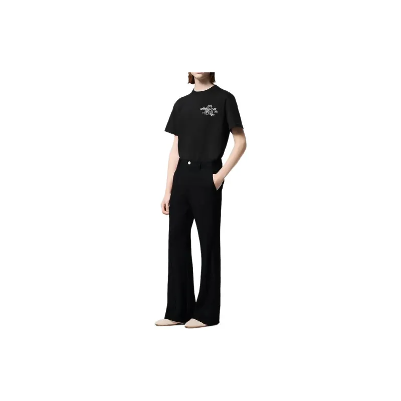 LOUIS VUITTON Embellished Short Sleeved Cotton Crewneck-7