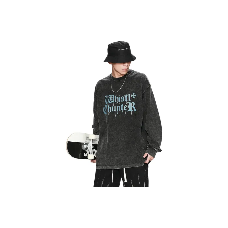 WHISTLEHUNTER T Shirts Men Black-4