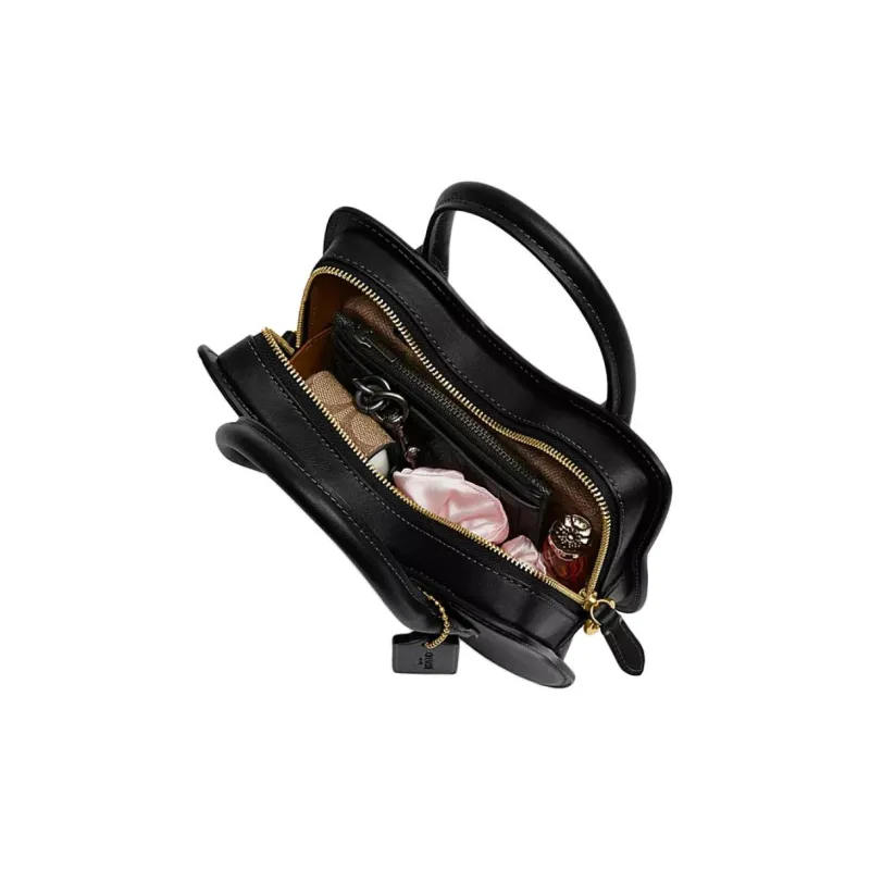 COACH Legacy Glove Tanned Leather Shoulder Bag, Crossbody Bag, Handbag Small Size Women's Black-1