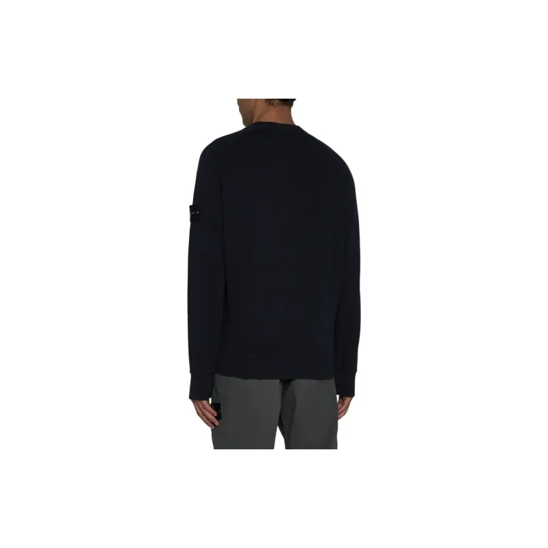 STONE ISLAND Logo Patch Crewneck Sweatshirt-4