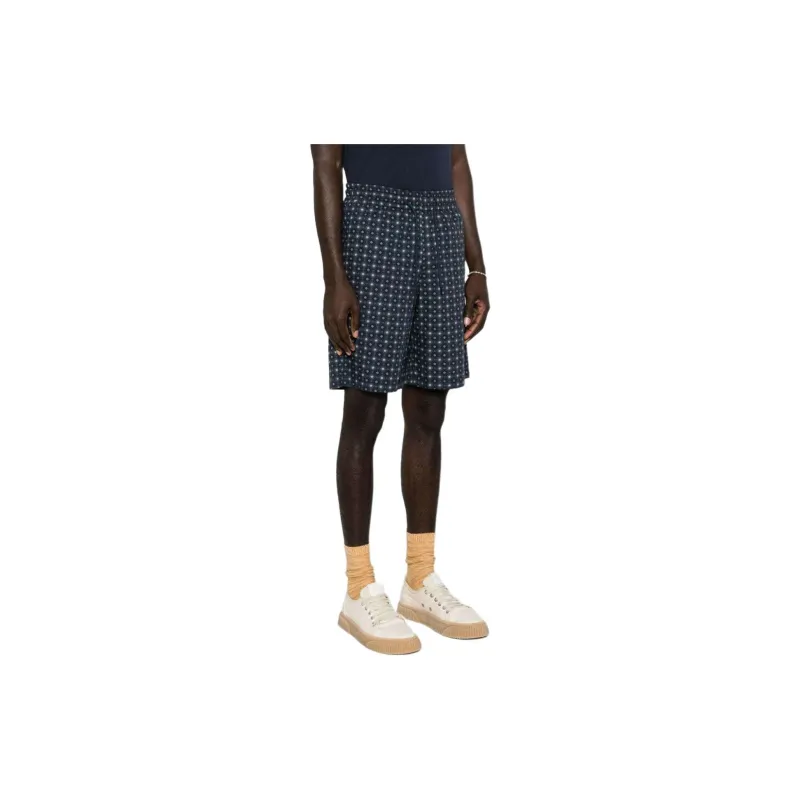 A.P.C Vincento Geometric Pattern Drawstring Shorts-2
