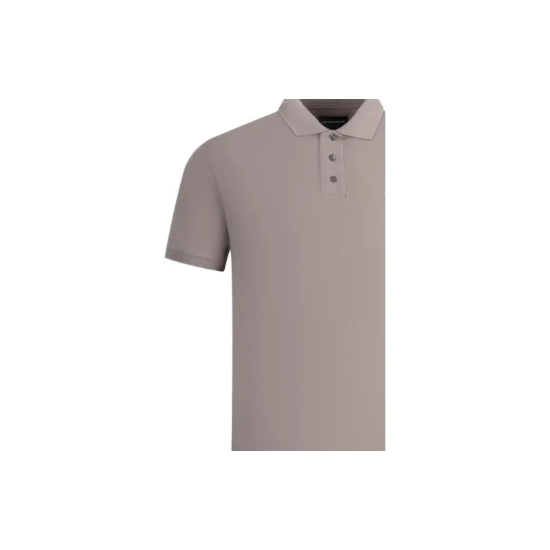 EMPORIO ARMANI SS24 Polo Shirt Men's Light Coffee-8