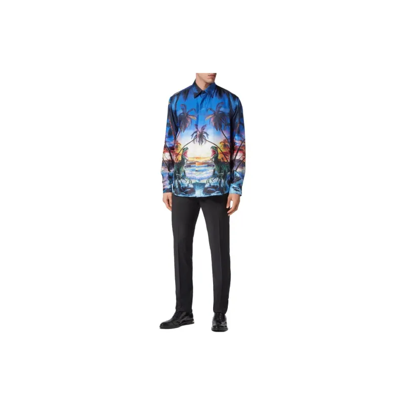PHILIPP PLEIN Hawaii Printed Shirt-1
