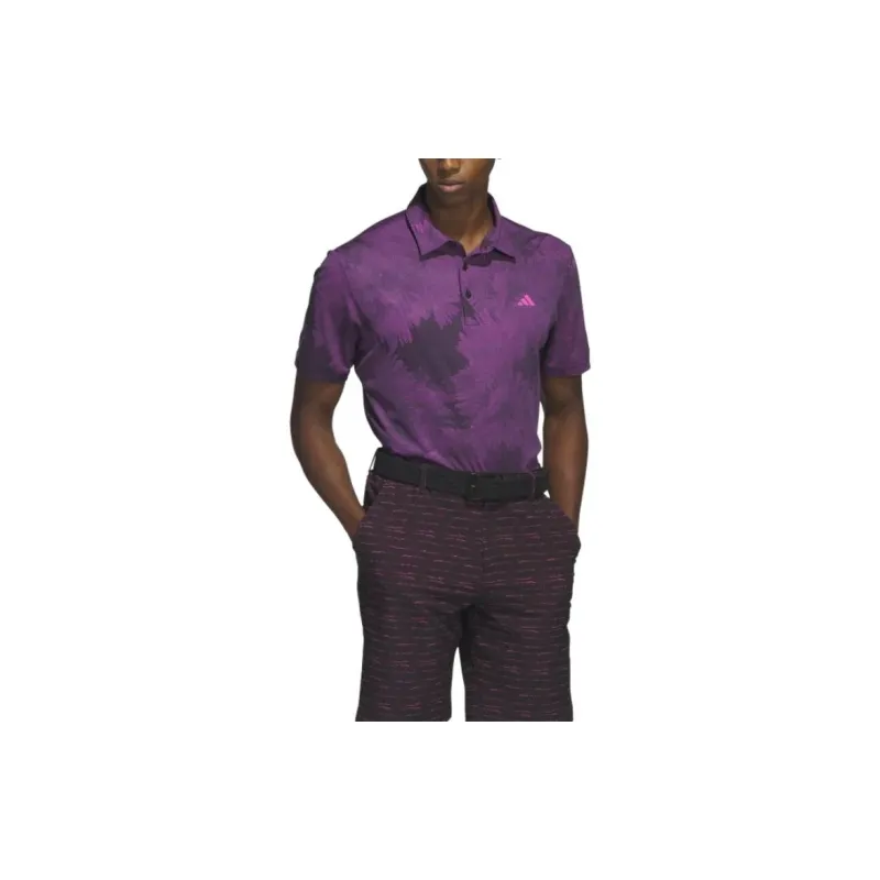 Adidas Free Shipping With AdiClub Flower Mesh Golf Polo Shirt-1