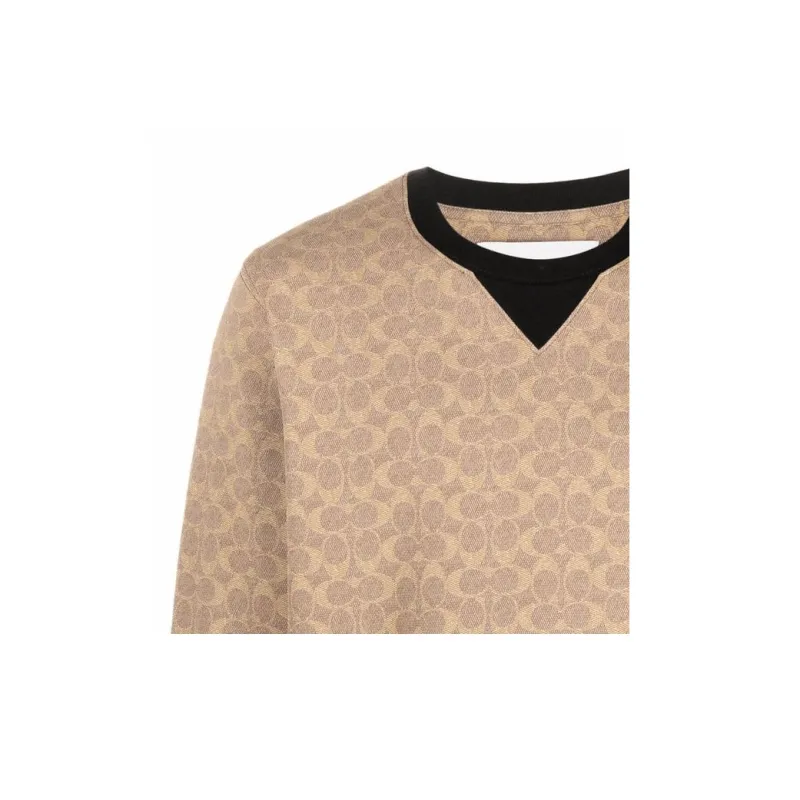 COACH Sweatshirts Men Brown-5