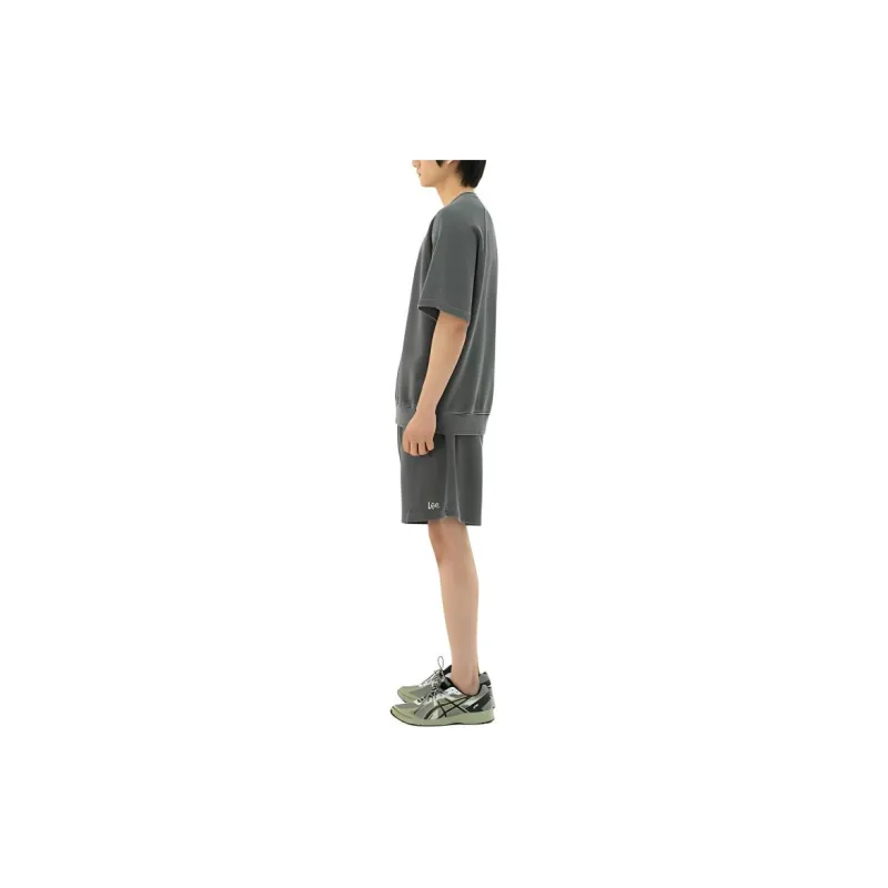 Lee T Shirts Unisex Charcoal-5