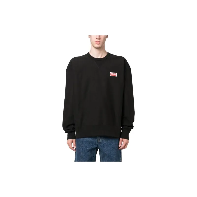 KENZO Logo Patch Crewneck Sweatshirt-2