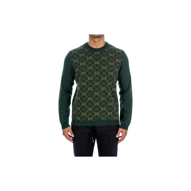 GUCCI Sweaters Men Dark Green-2