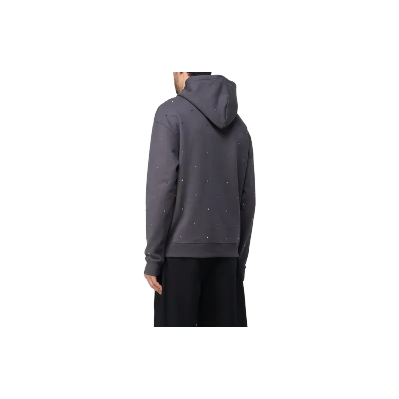 Valentino Stud Embellished Drawstring Hoodie-3