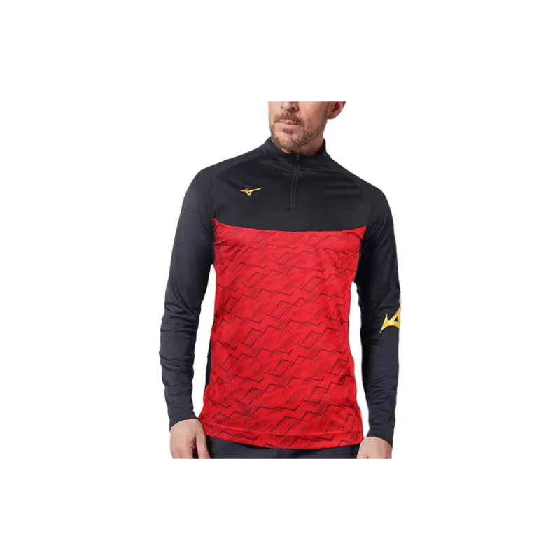 Mizuno Sweatshirt Men's Red Black-2