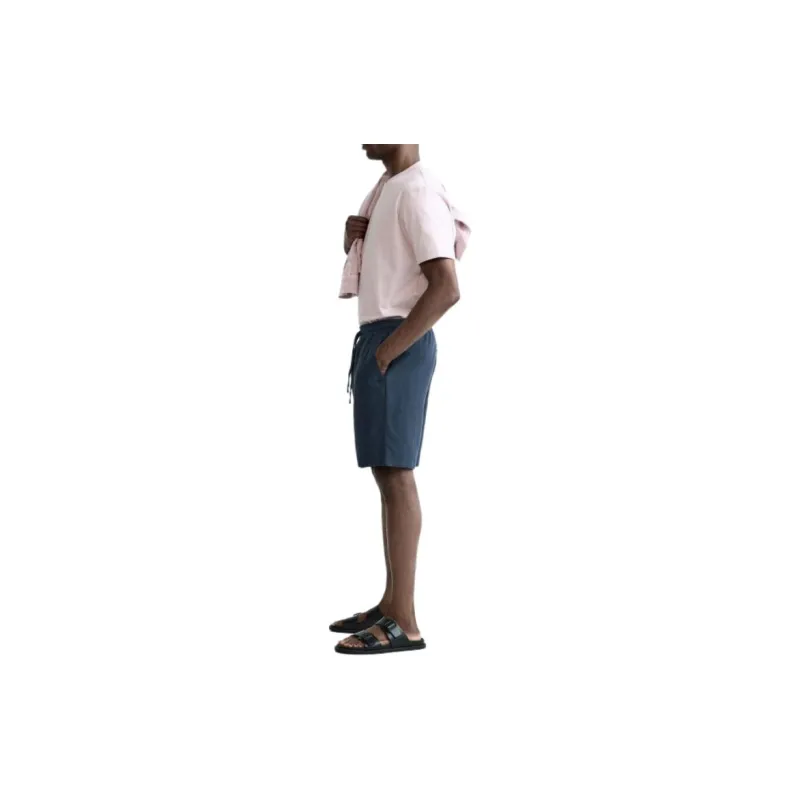 ZARA Casual Shorts Men Blue-4