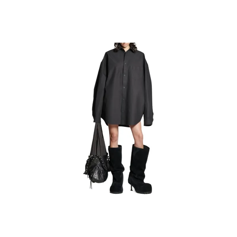 Balenciaga Outerwear Large Fit Shirt-2