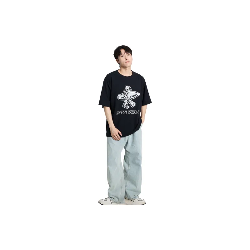 PJ's Vigor T Shirts Unisex Black-5