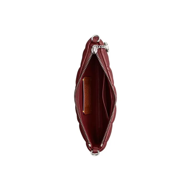 COACH Pouch Nappa Leather Clutch Trumpets Women's Burgundy-2