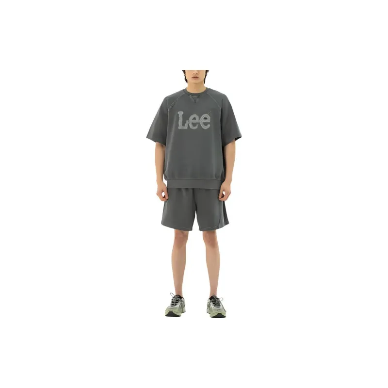 Lee T Shirts Unisex Charcoal-2