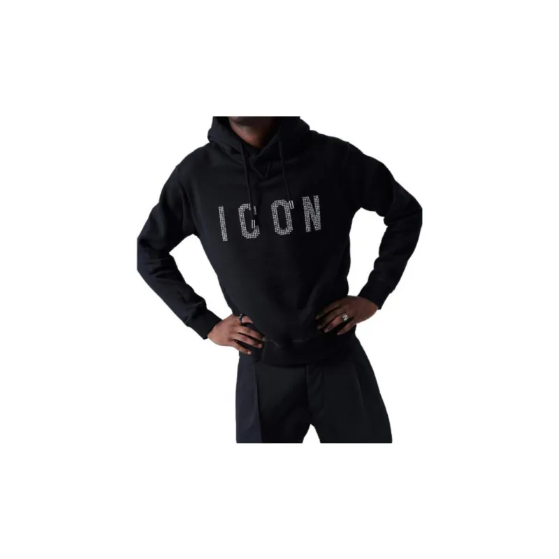 DSQUARED 2 Icon Embellished Drawstring Hoodie-1