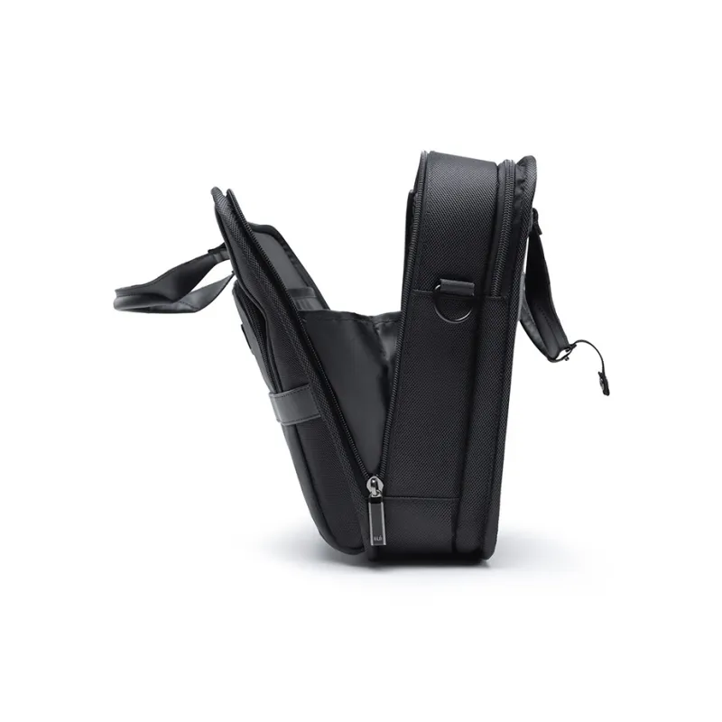 HLA Polyester Briefcase Handbag Shoulder Bag Regular Men's Black-4