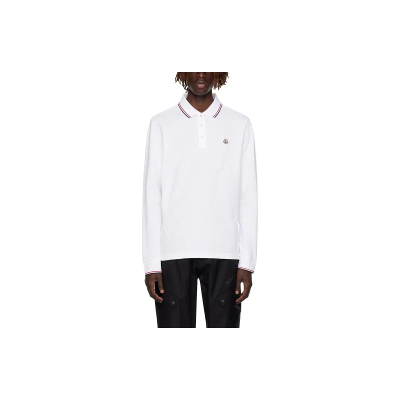 Moncler Polo Shirts Men White-1
