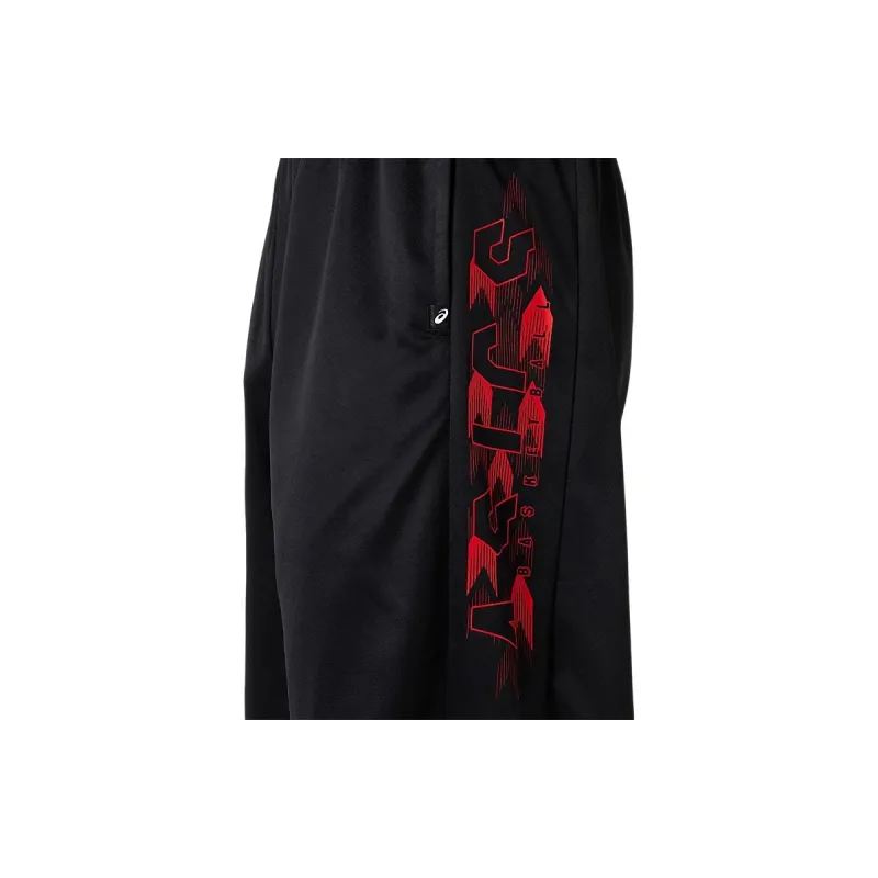 Asics Agla Practice Pants Basketball Casual Shorts Unisex High Performance Black/Red-2
