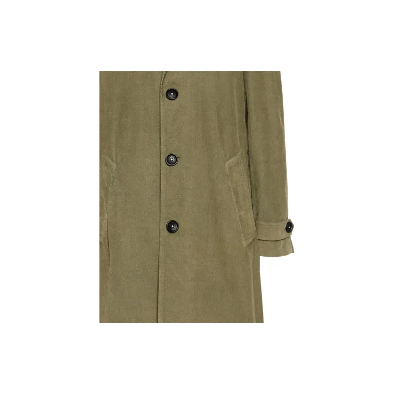Massimo Alba Corduroy Single breasted Coat-5