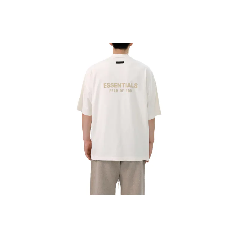 Fear Of God Essentials FW23 T Shirt Men's Cloud Dancer/Cloud Dancer-4