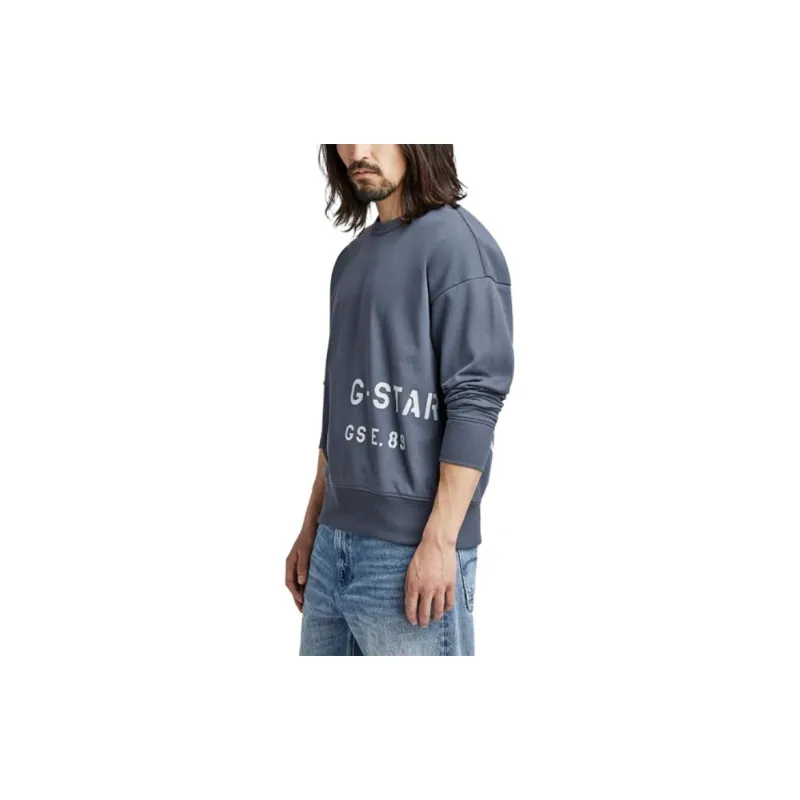 G STAR RAW Sweatshirts Men Gray Blue-4