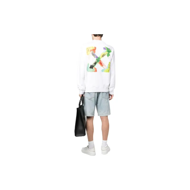 OFF WHITE Brush Arrows Skate Crewneck-3