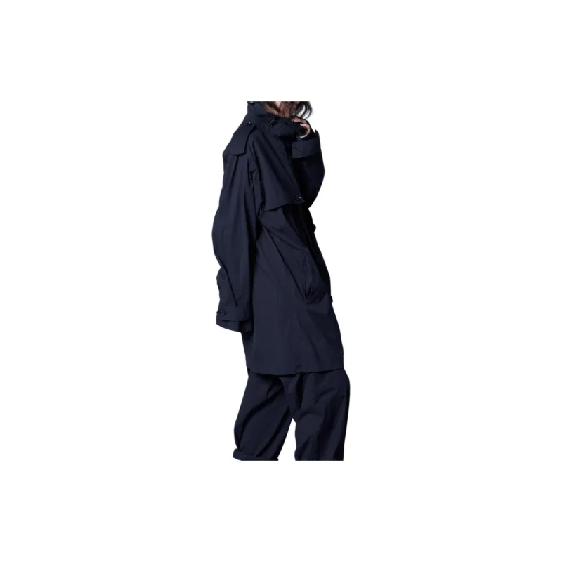 Yohji Yamamoto Ground Y FW24 Trench Coat Unisex Black-8