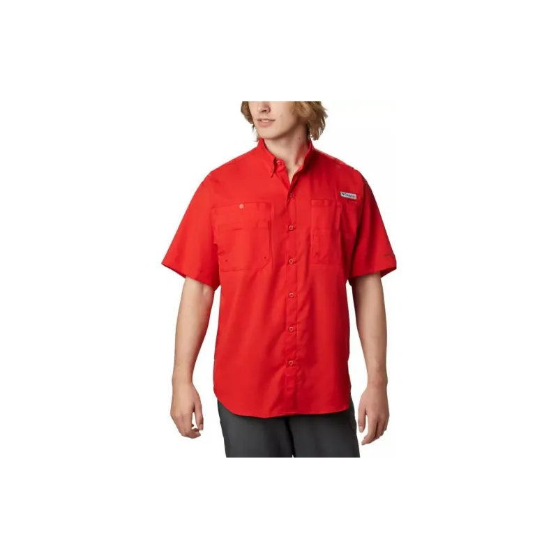 Columbia PFG Tamiami Shirts Men Red-1
