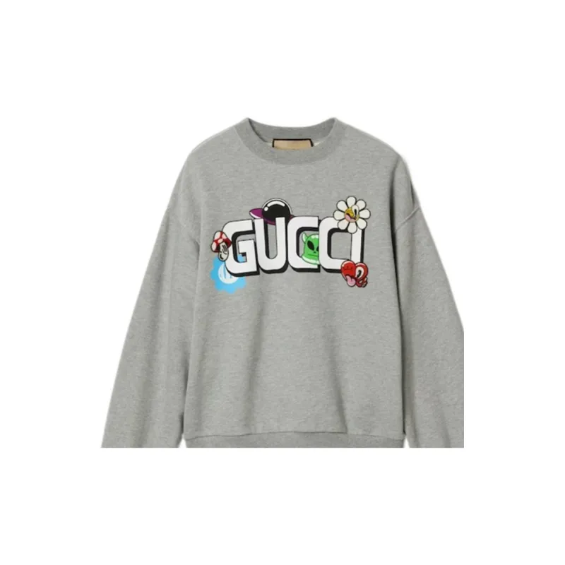 GUCCI SS24 Sweatshirt Men's Gray-4
