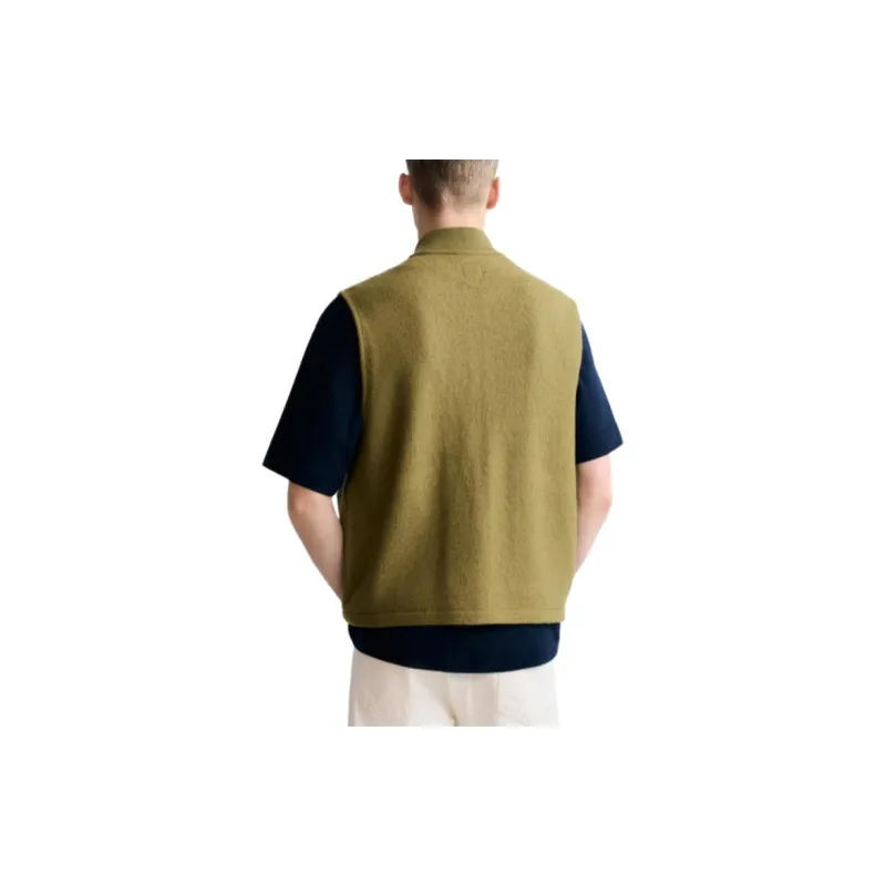 ZARA Vests Men Olive Green-3