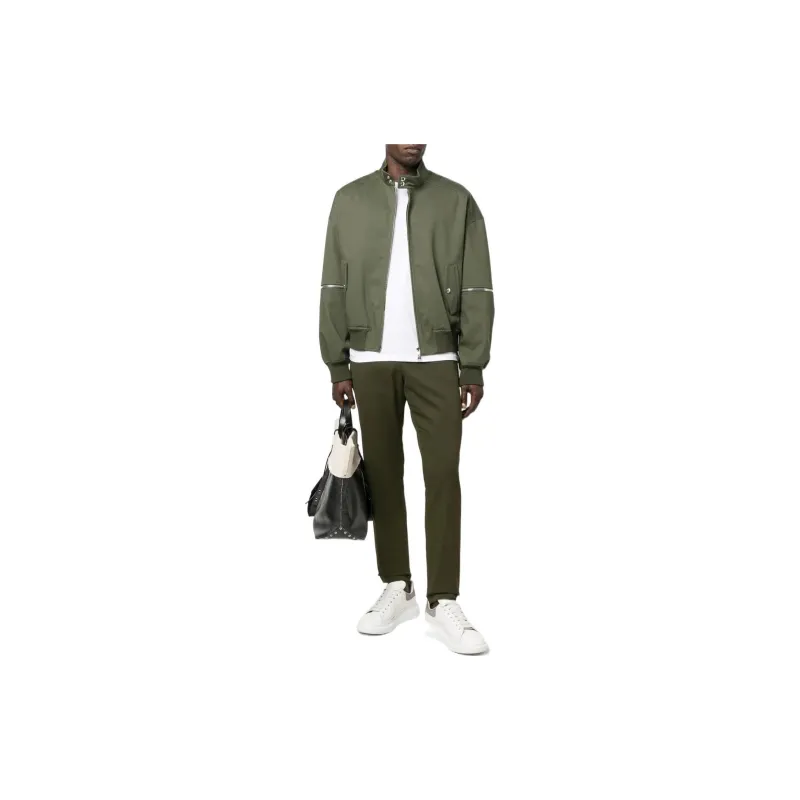 Alexander McQueen Casual Pants Men's Army Green-1