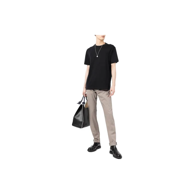 EMPORIO ARMANI Logo Jacquard Crewneck T Shirt-2