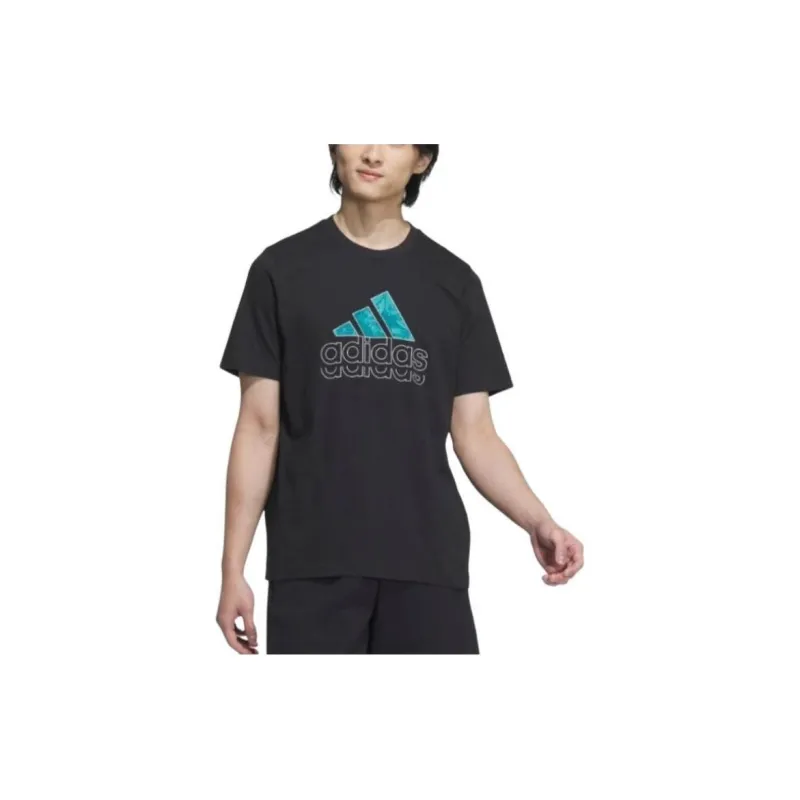 Adidas T Shirt Men's Black/White-2