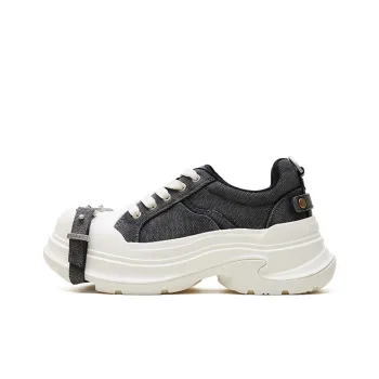 ABCICEY Mousse Collection Height Increasing Wear Resistant Low Top Platform Fashion Casual Canvas Shoes Unisex Truffle