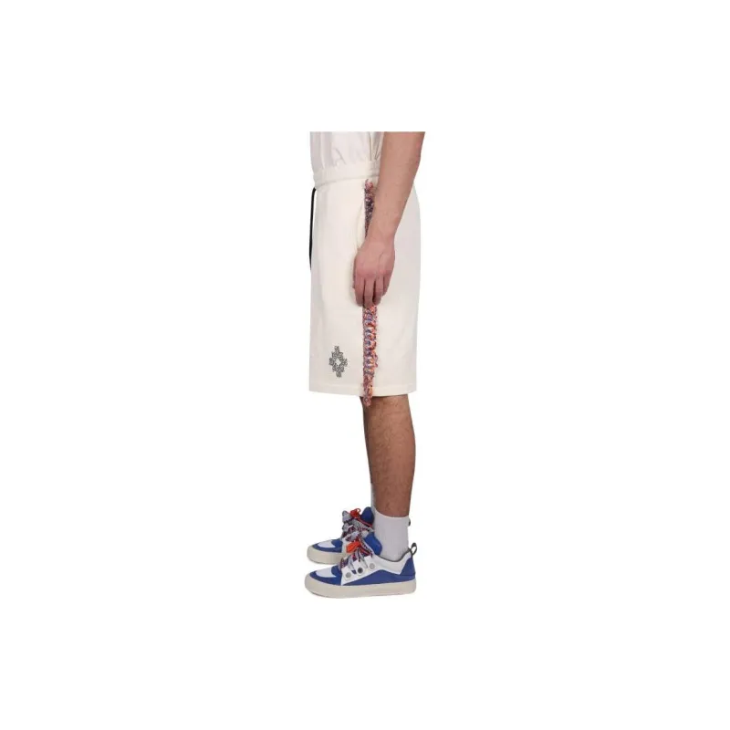 Marcelo Burlon County Of Milan Frayed detailing Cotton Shorts-3