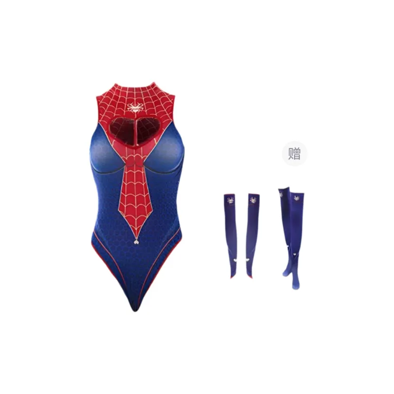 TLXT Bodysuits Women's Blue+Red-0