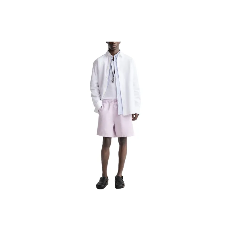 ZARA Casual Shorts Men Light Purple-3