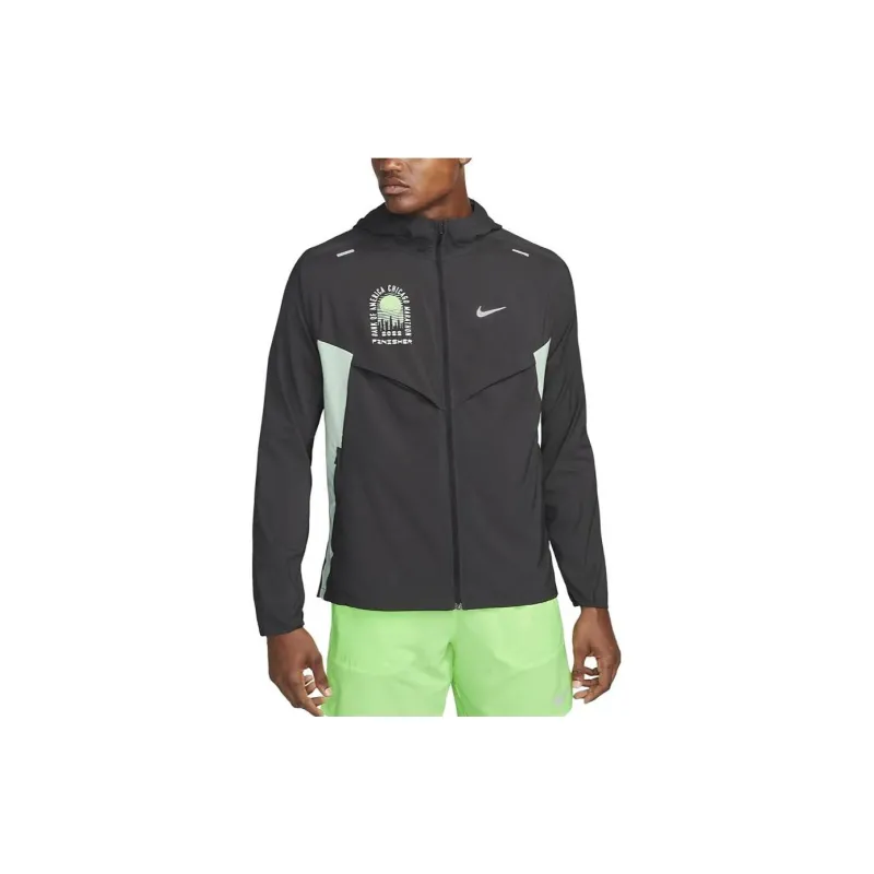 Nike Denim Jackets Men Black-1