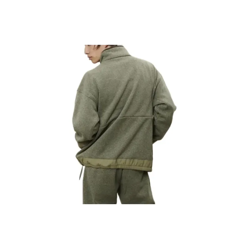 New Balance Half Zip Sweatshirts Men Green-3