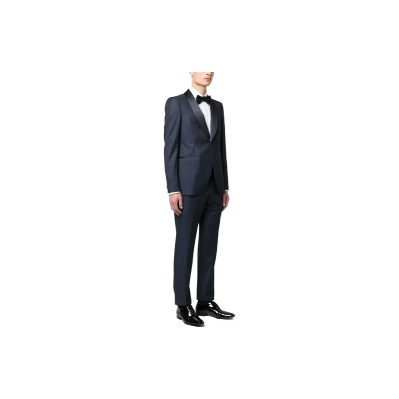 EMPORIO ARMANI Satin-Lapel Two-Piece Dinner Suit-3